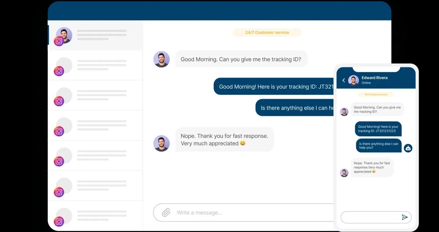 Integrasi Instagram Messenger dengan Udesk - Dashboard manajemen pesan